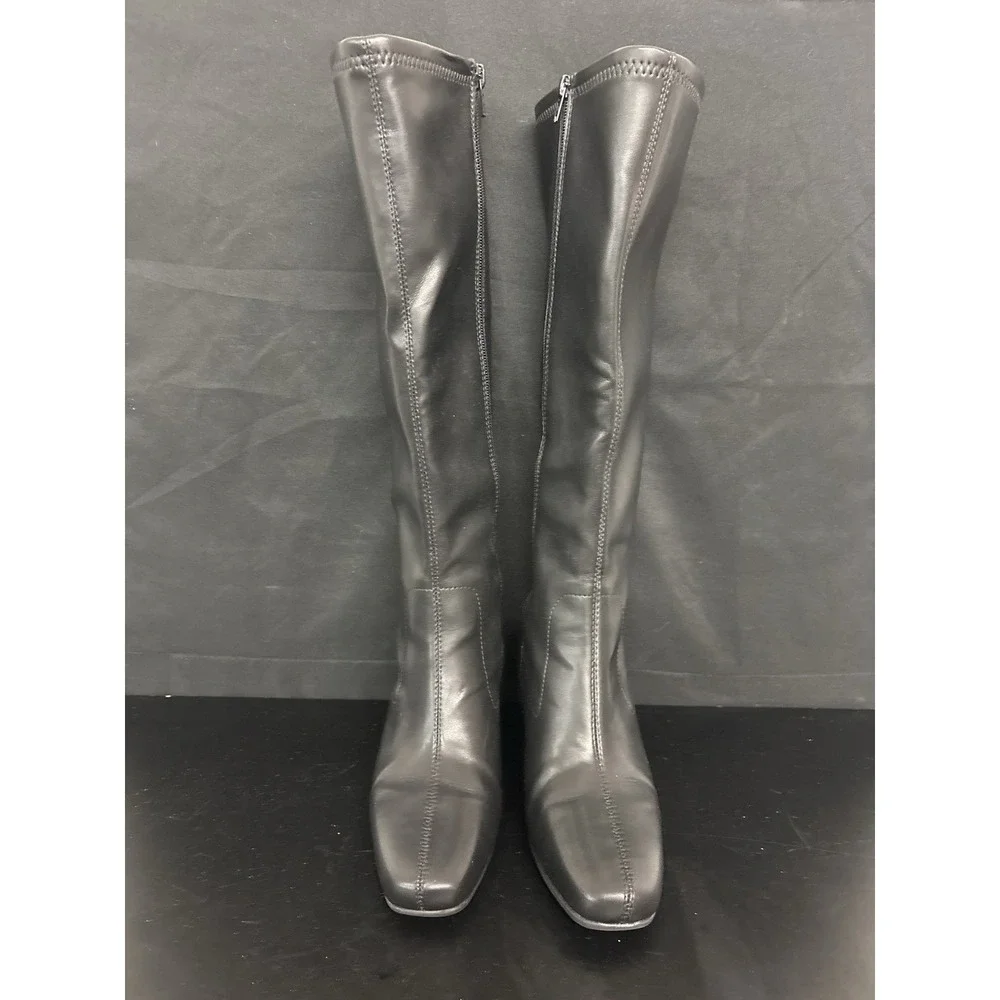 Knee High Black Aeropostle Boots A Womens Size 7.5 Faux Leather